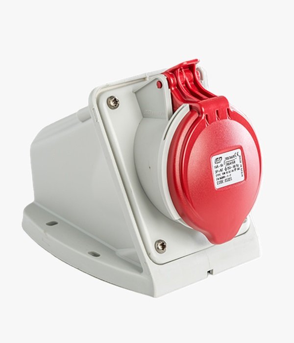 Base et Prise Murale IP44 3P+N+T 380V 16A 6H – IDE 03323