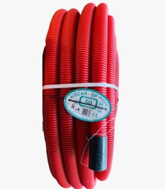 Gaine annelée Ø50-50m Aiscan DP50, Rouge