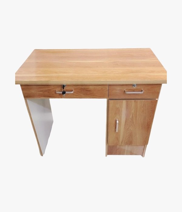 Bureau – 2 Tiroirs – 1 Porte – Façade et Caisson Chêne Craft