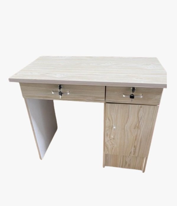 Bureau – 2 Tiroirs – 1 Porte – Façade et Caisson Chêne