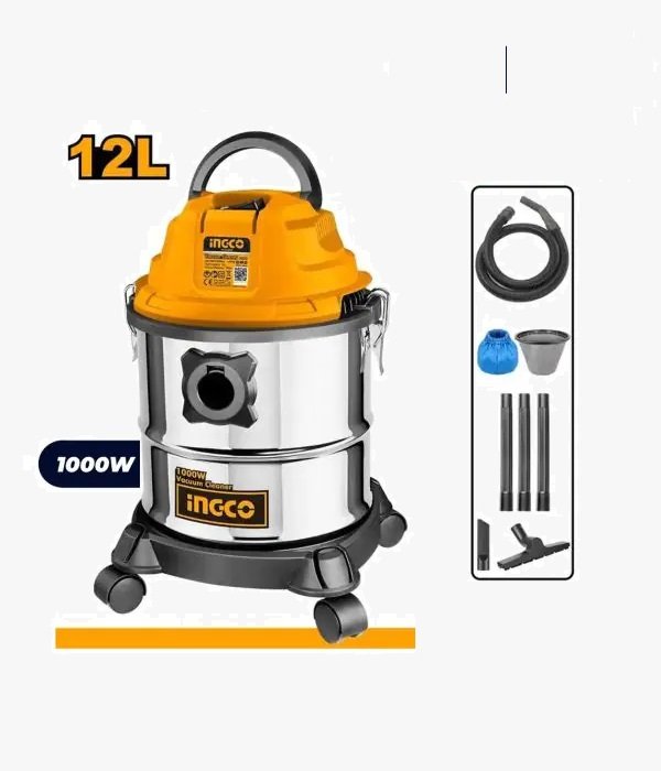 Aspirateur Électrique – INGCO VC12202 – 12 Litres – 1000W