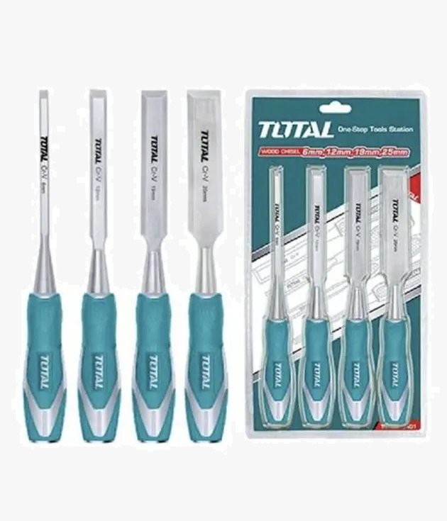 Ciseaux à Bois – Total THT41KD40 – Jeu de 4 Pièces
