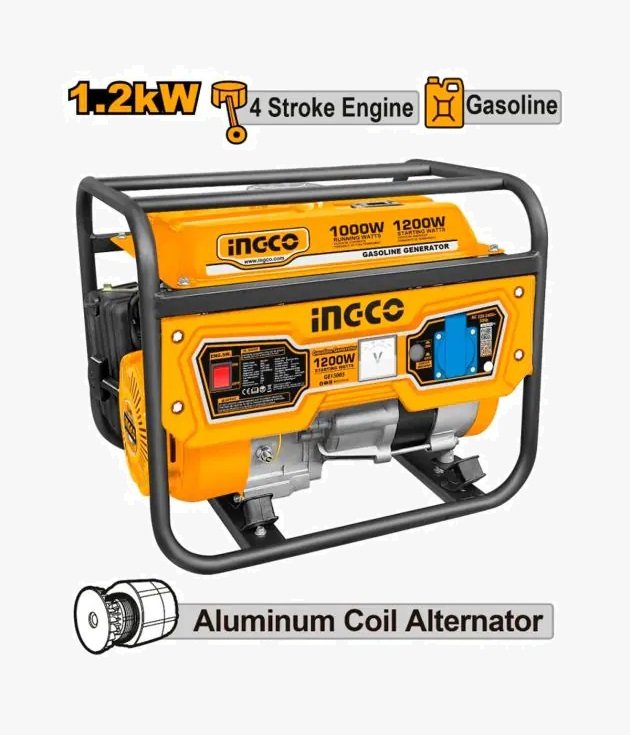 Groupe électrogène Essence – INGCO GE15005 – 1.2KW