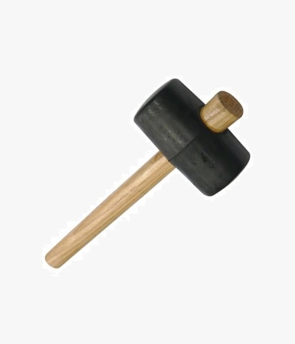 Maillet tête caoutchouc dur – avec manche en bois – 510g