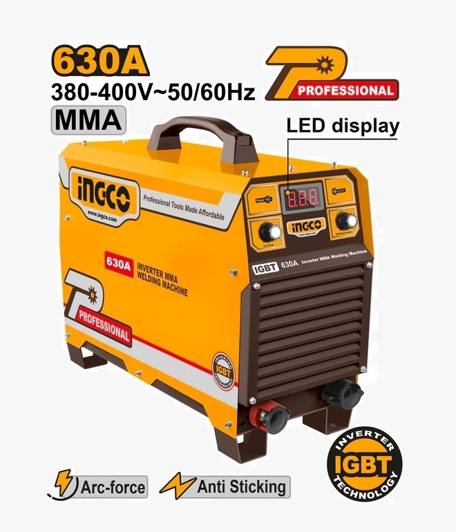 Poste à Souder à Inverseur 630A Ingco ING-MMA6308