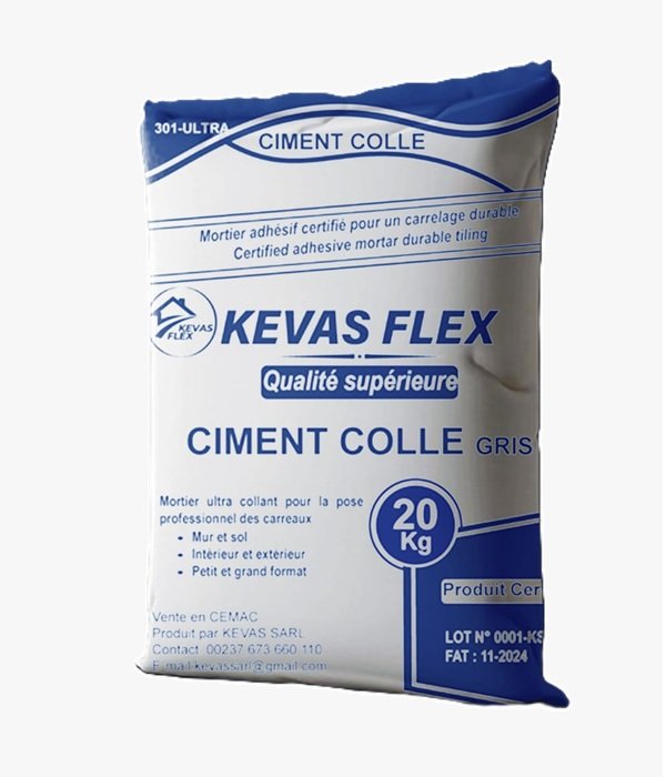 KEVAX FLEX 301-ULTRA – Ciment Colle Gris 20Kg